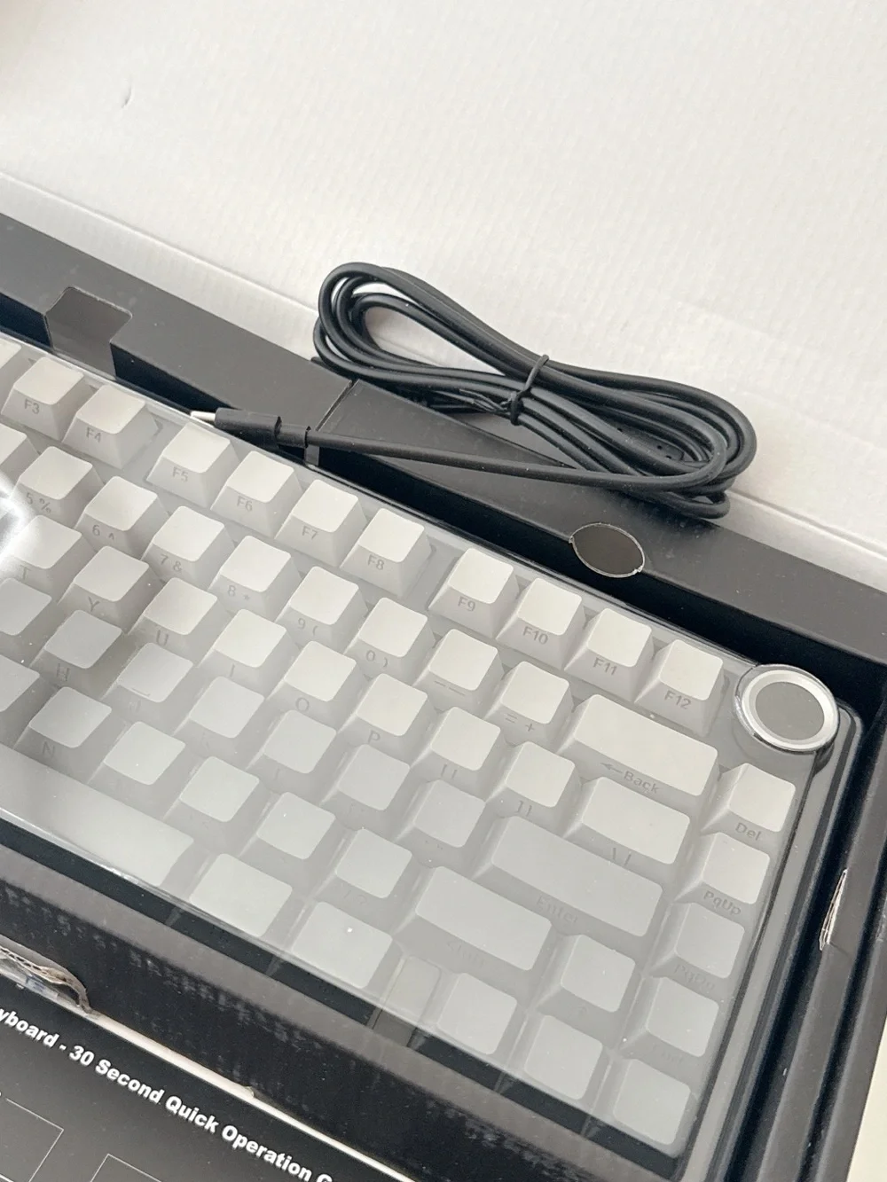 Aula F75 pro line White Wireless Keyboard – Creamy Sound, RGB Backlight